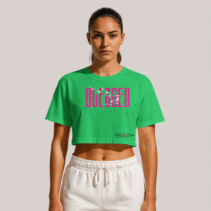 RUFF-FLOW Long Sleeve Midriff Shirts - Blessed (Green)